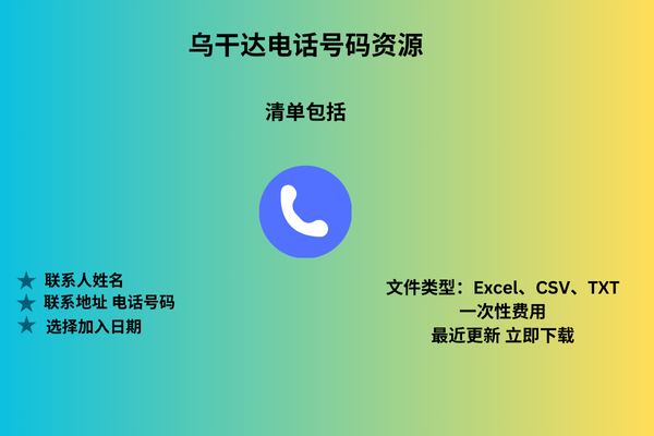 乌干达电话号码资源
