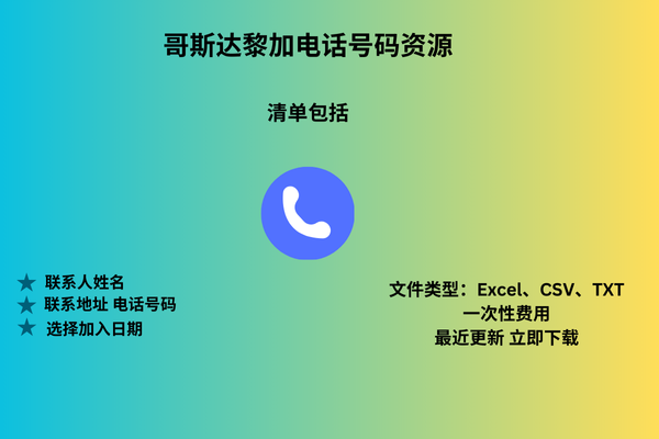 哥斯达黎加电话号码资源