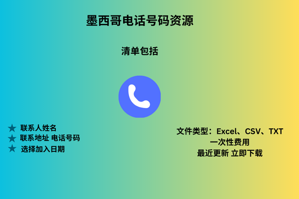 墨西哥电话号码资源